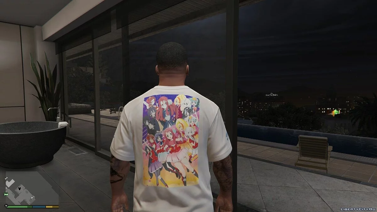 Franklin Anime T-shirt (Zombie Land Saga) 1.0 / GTA 5