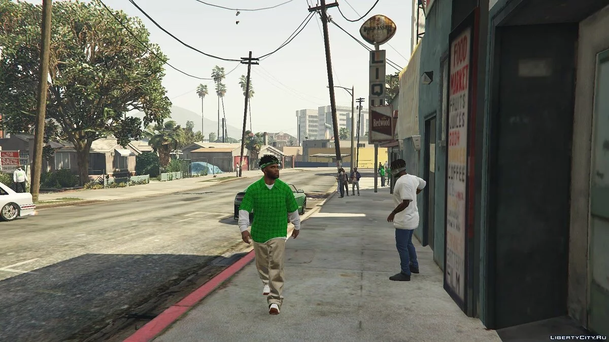 Green Families Flannel for Franklin 1.0 / GTA 5