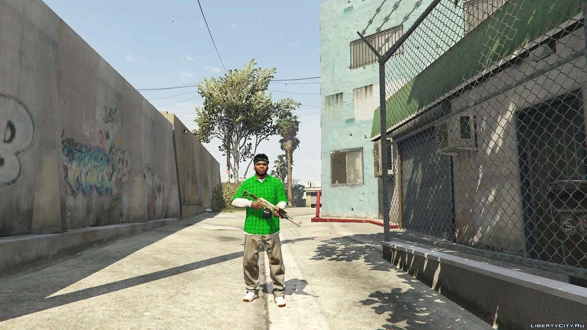 Green Families Flannel for Franklin 1.0 / GTA 5