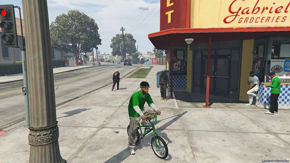 Green Families Flannel for Franklin 1.0 / GTA 5