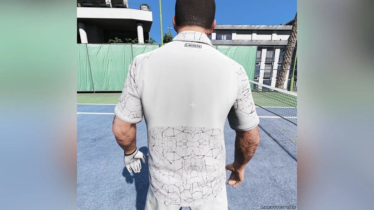 POLO LACOSTE SPORT PRINT TECHNICAL JERSEY - X NOVAK DJOKOVIC ON COURT PREMIUM EDITION 1.0 / GTA 5