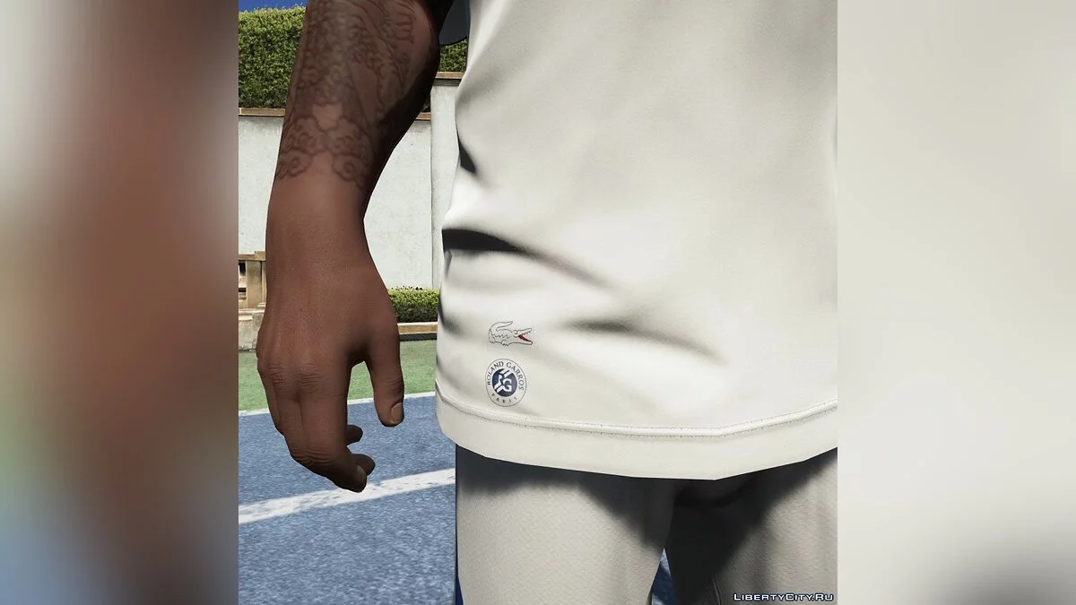 T-SHIRT LACOSTE SPORT ROLAND GARROS EDITION 1.0 / GTA 5
