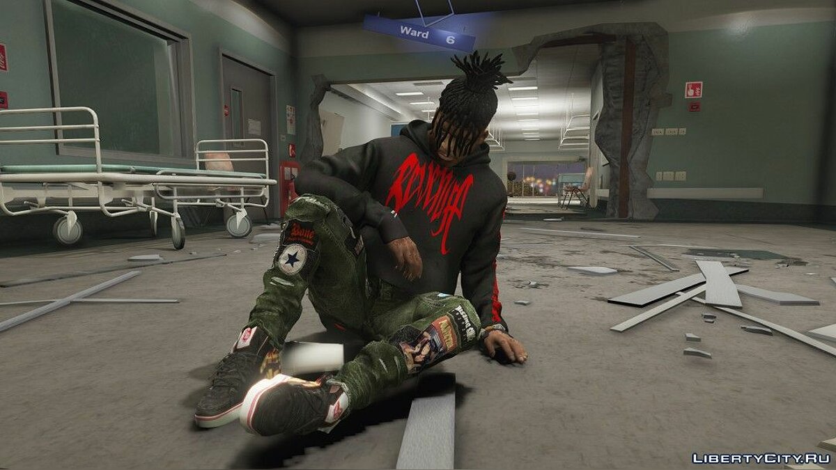 Скачать XXXTENTACION REVENGE hoodie pack для GTA 5