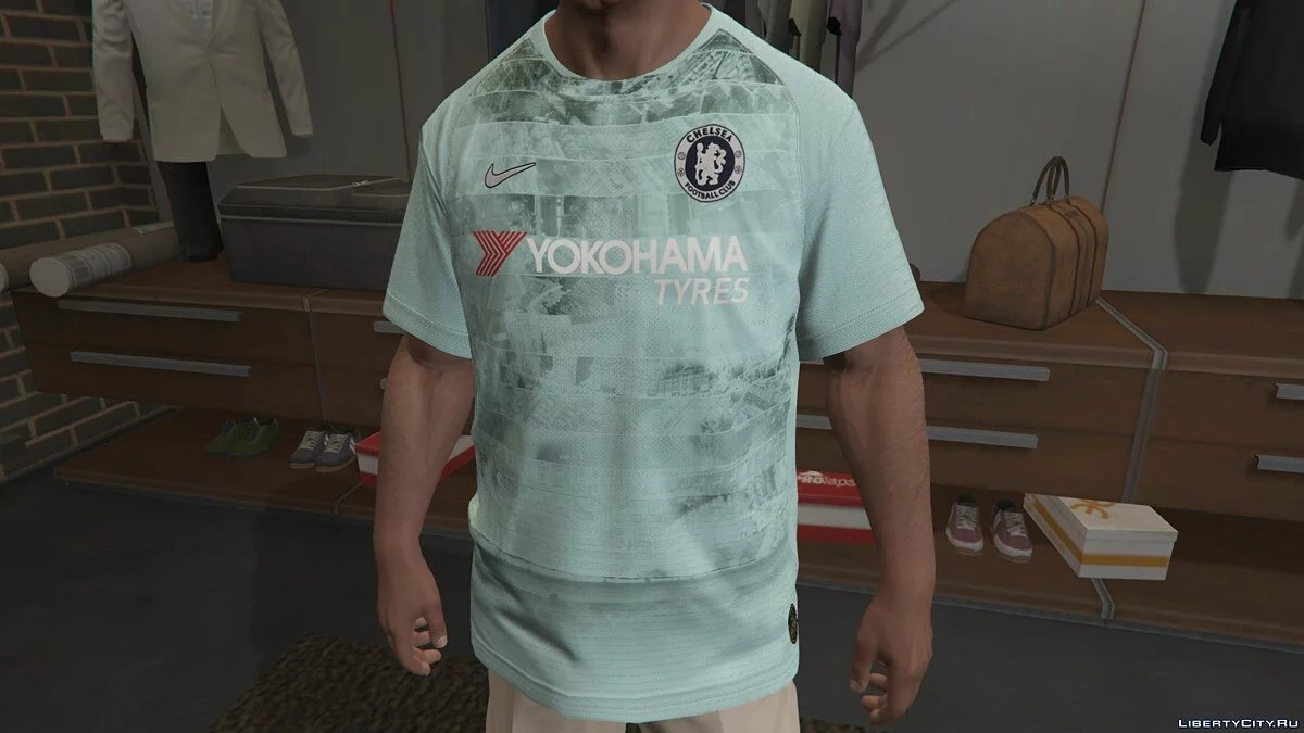 Chelsea F.C. 18-19 - Футболка фаната клуба Челси / GTA 5
