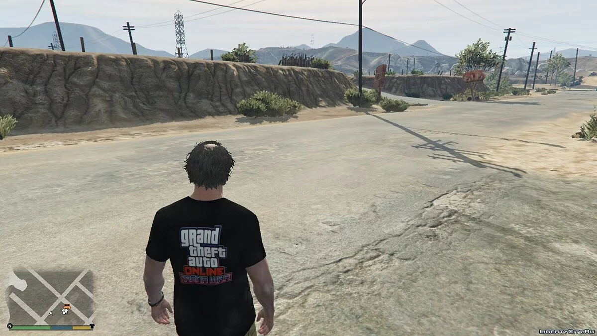 Футболка с логотипом "Битва на арене" для Тревора / GTA 5