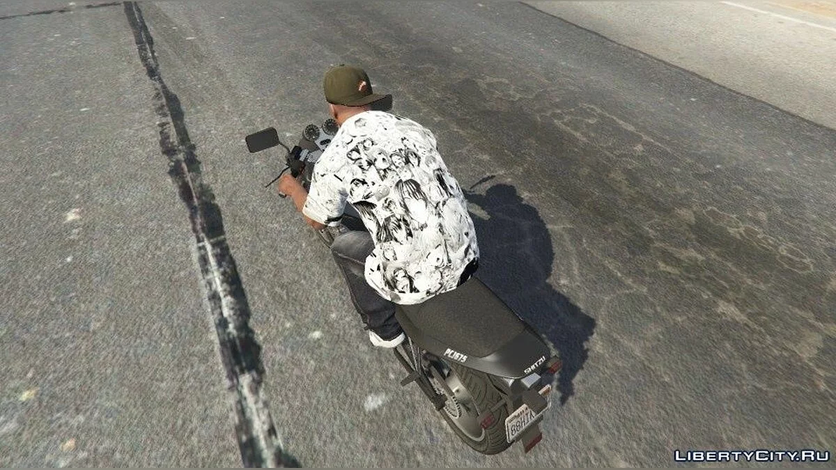 Футболка в стиле аниме для Франклина / GTA 5