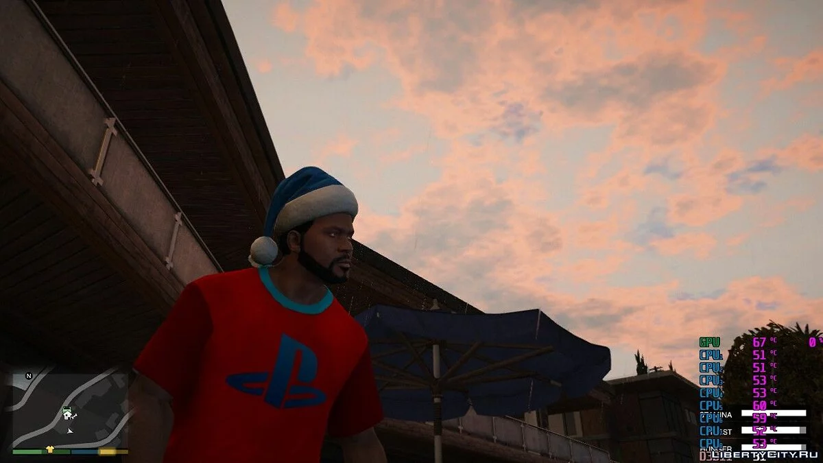 Футболка с логотипом PlayStation / GTA 5