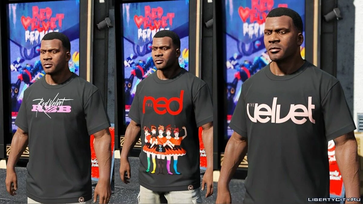 Сборник футболок для Франклина Red Velvet / GTA 5