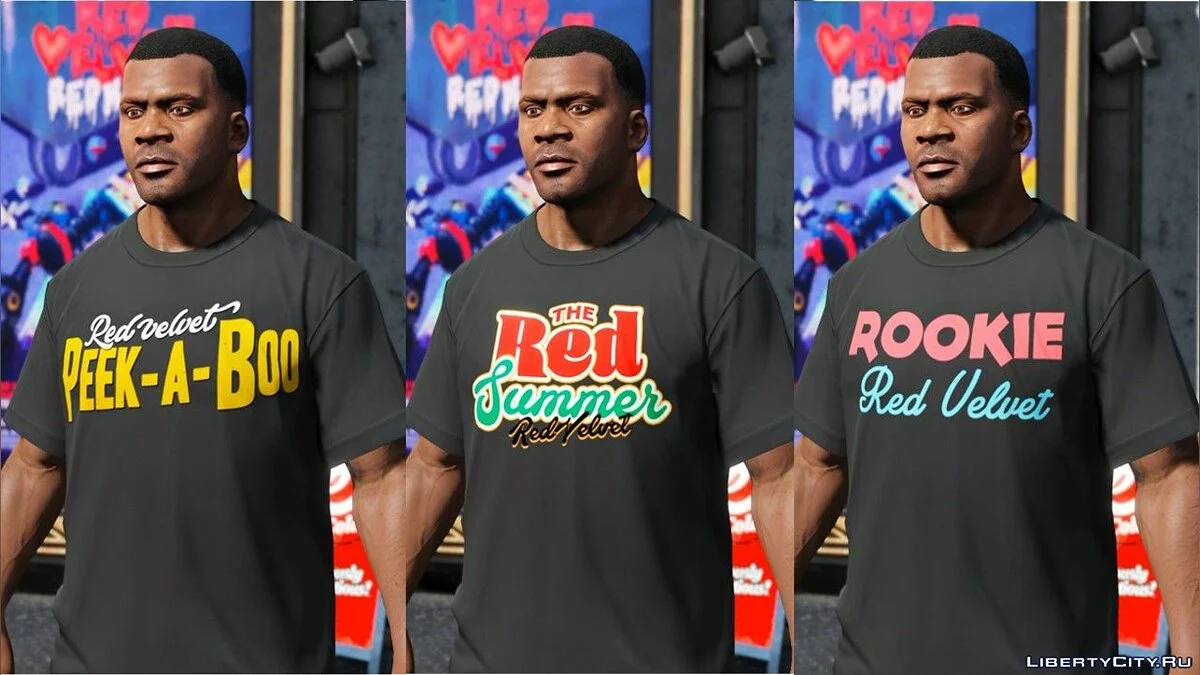 Сборник футболок для Франклина Red Velvet / GTA 5