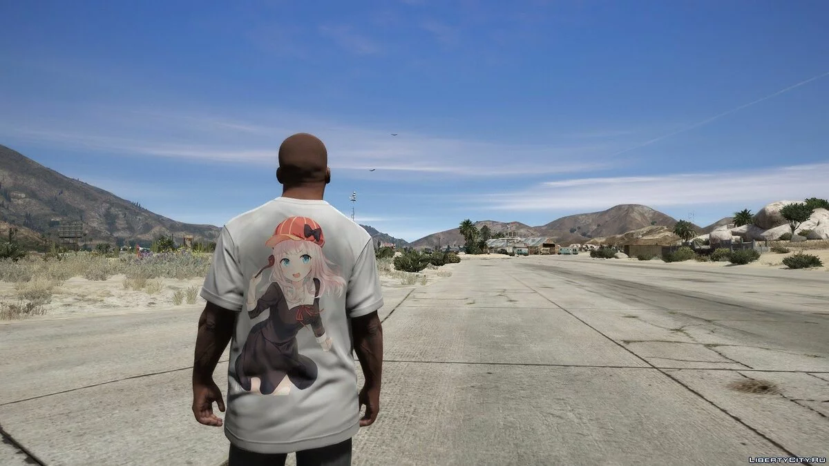Футболка для Франклина с принтом Chika Fujiwara / GTA 5