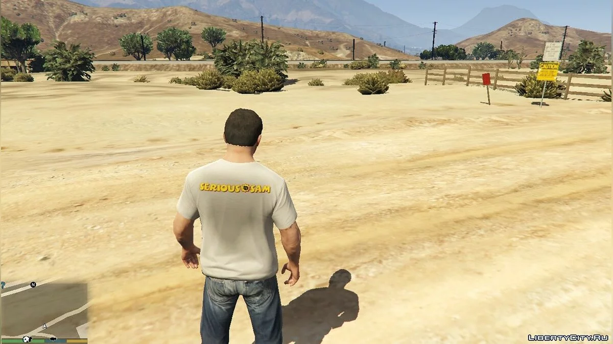 Футболка с логотипом Serious Sam / GTA 5