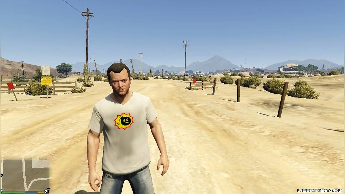 Футболка с логотипом Serious Sam / GTA 5
