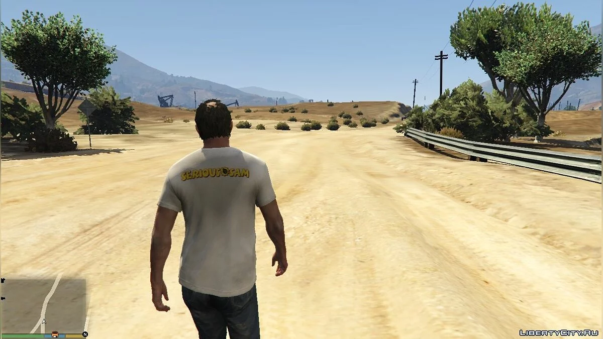 Футболка с логотипом Serious Sam / GTA 5
