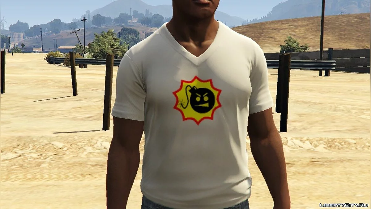 Футболка с логотипом Serious Sam / GTA 5