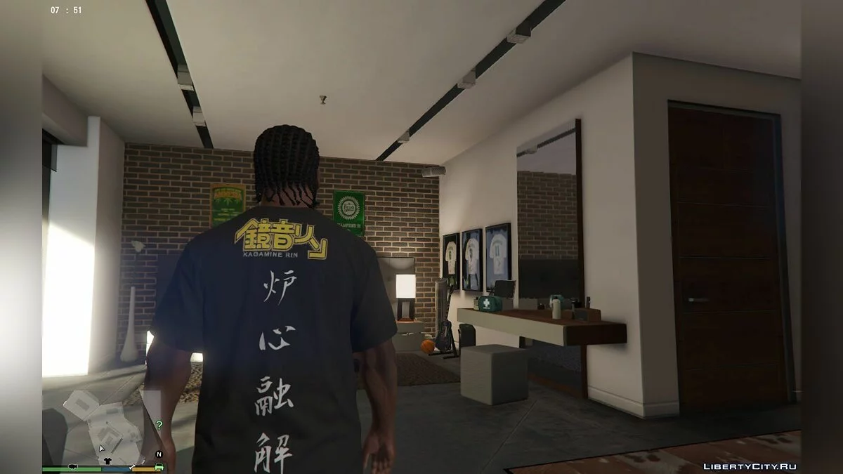 Футболка с аниме принтом Kagamine Rin / GTA 5
