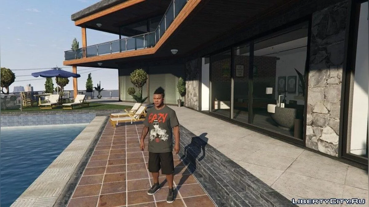 Футболка с принтом американского репера Eazy E / GTA 5