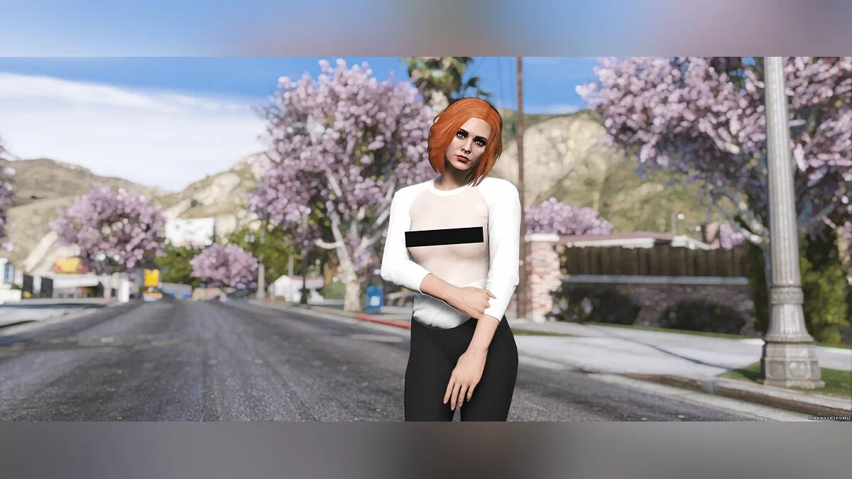 Женская прозрачная футболка [18+] / GTA 5