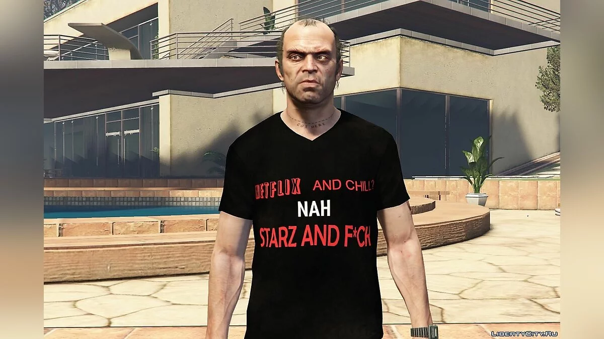 Футболка Netflix and Chill / GTA 5