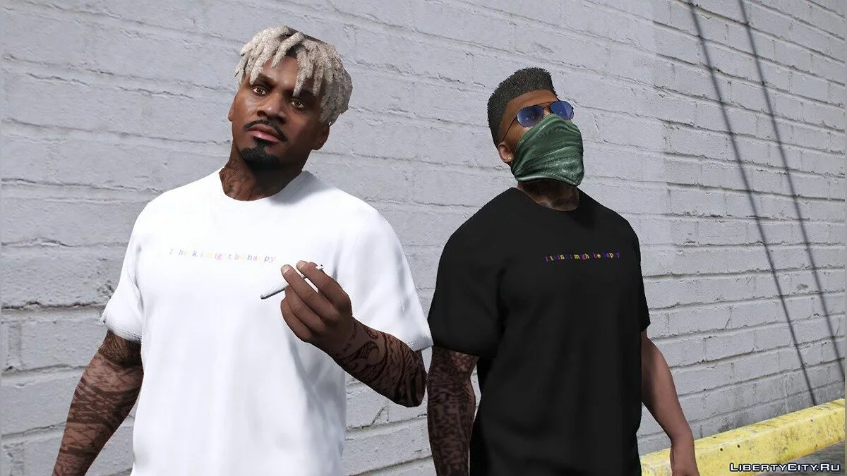 Пак футболок с Gnarcotic (коллекция от 4 июля) №1 / GTA 5