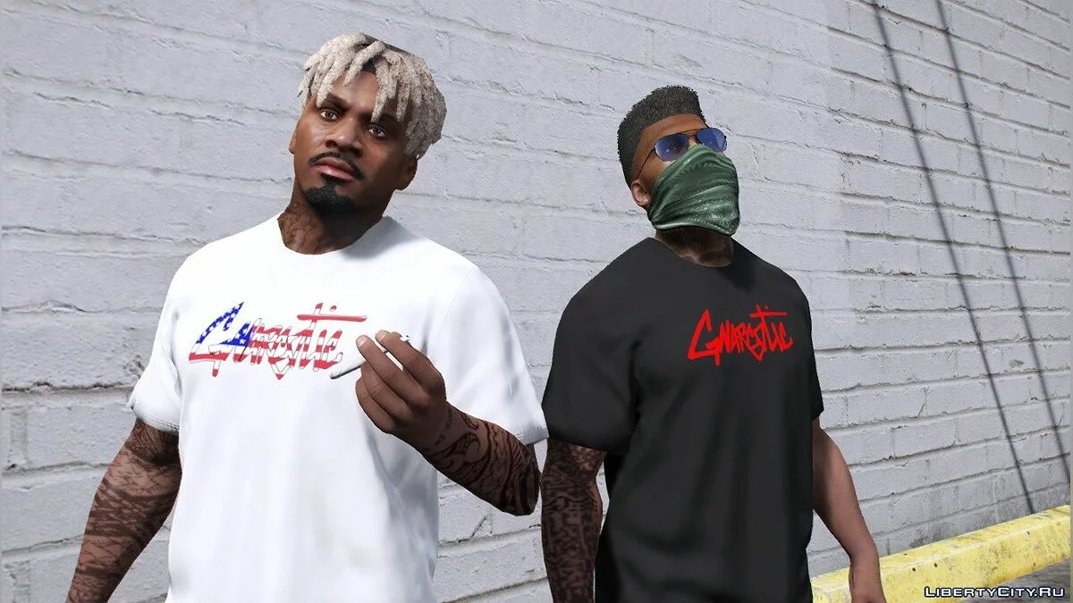 Пак футболок с Gnarcotic (коллекция от 4 июля) №1 / GTA 5