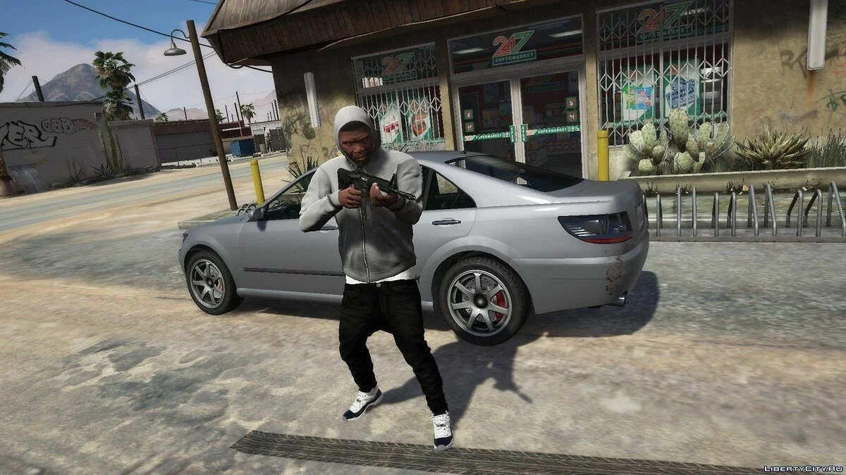 Худи Grey True Religion Zip Up / GTA 5