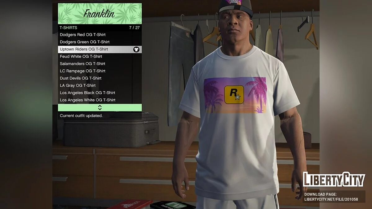 Набор одежды для Франклина в стиле GTA 6 / GTA 5