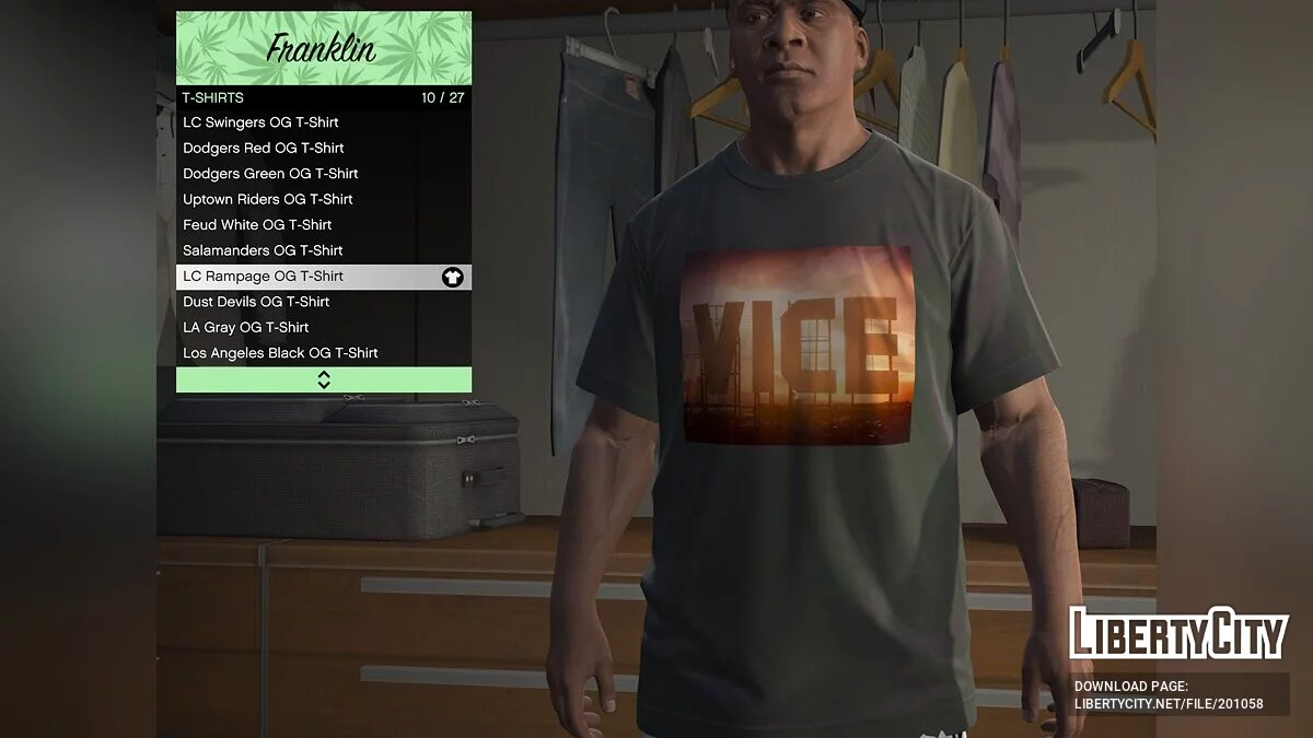 Набор одежды для Франклина в стиле GTA 6 / GTA 5