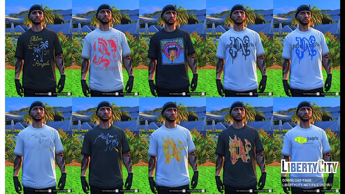 Сборник одежды Palm Angels (для мужских персонажей) / GTA 5
