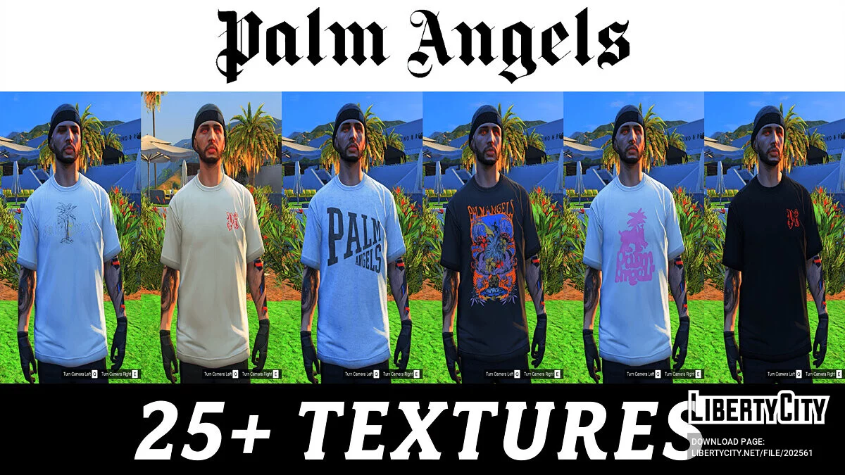Сборник одежды Palm Angels (для мужских персонажей) / GTA 5
