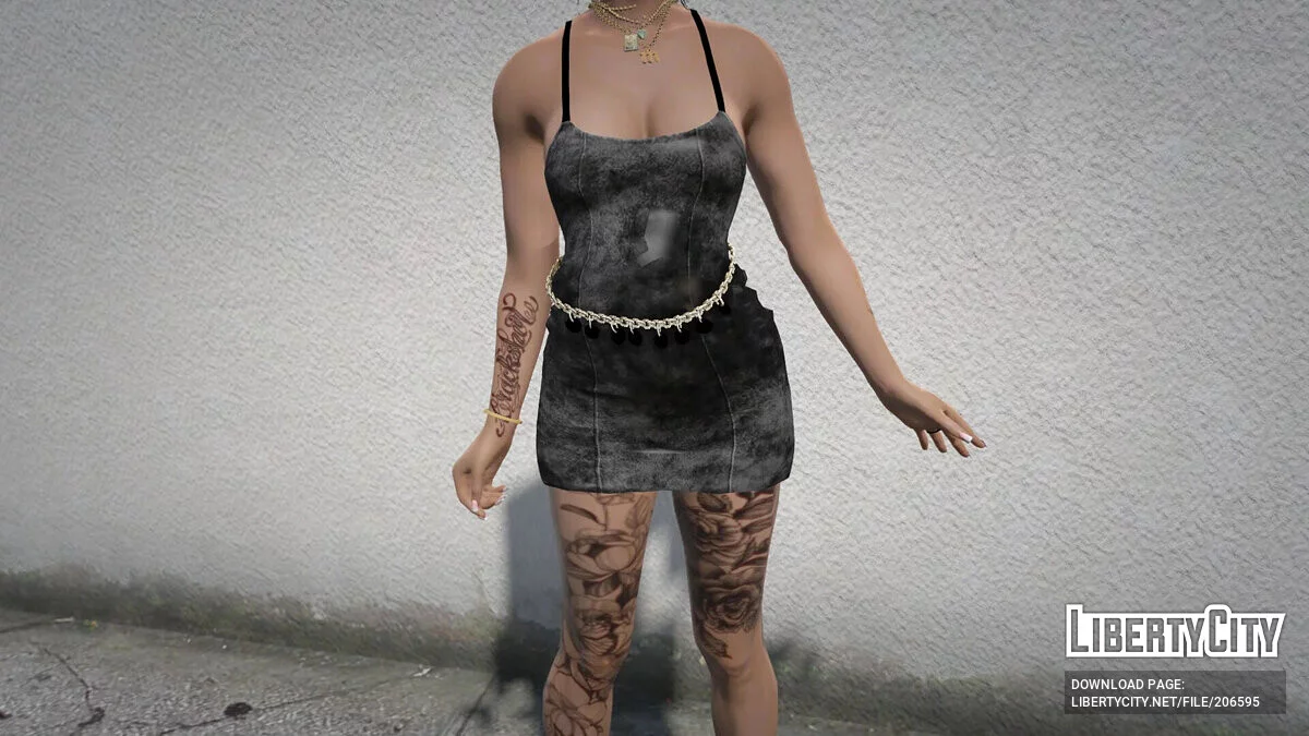 Платье с цепочкой для беременных (MP Female) / GTA 5