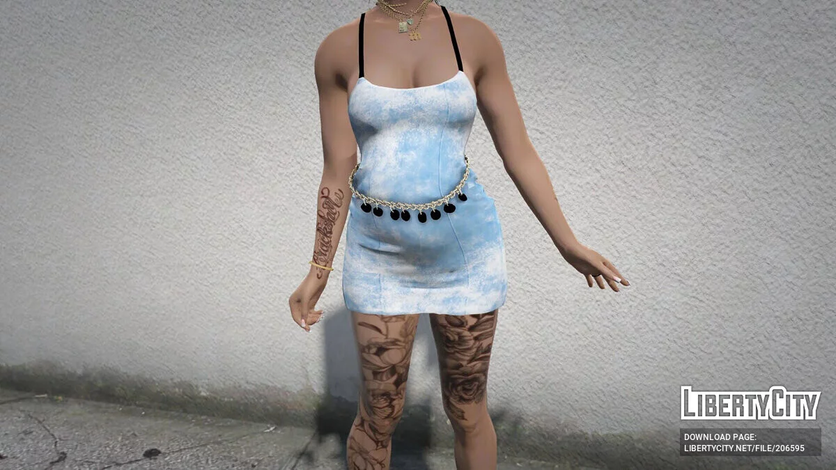 Платье с цепочкой для беременных (MP Female) / GTA 5