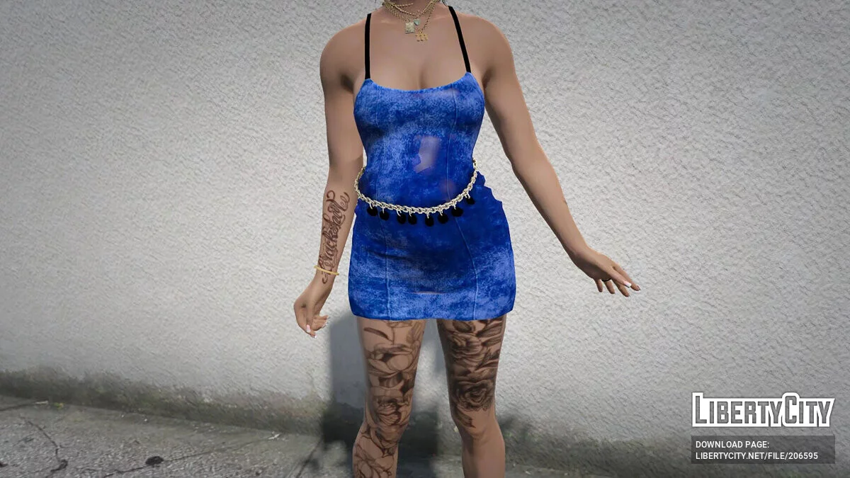 Платье с цепочкой для беременных (MP Female) / GTA 5