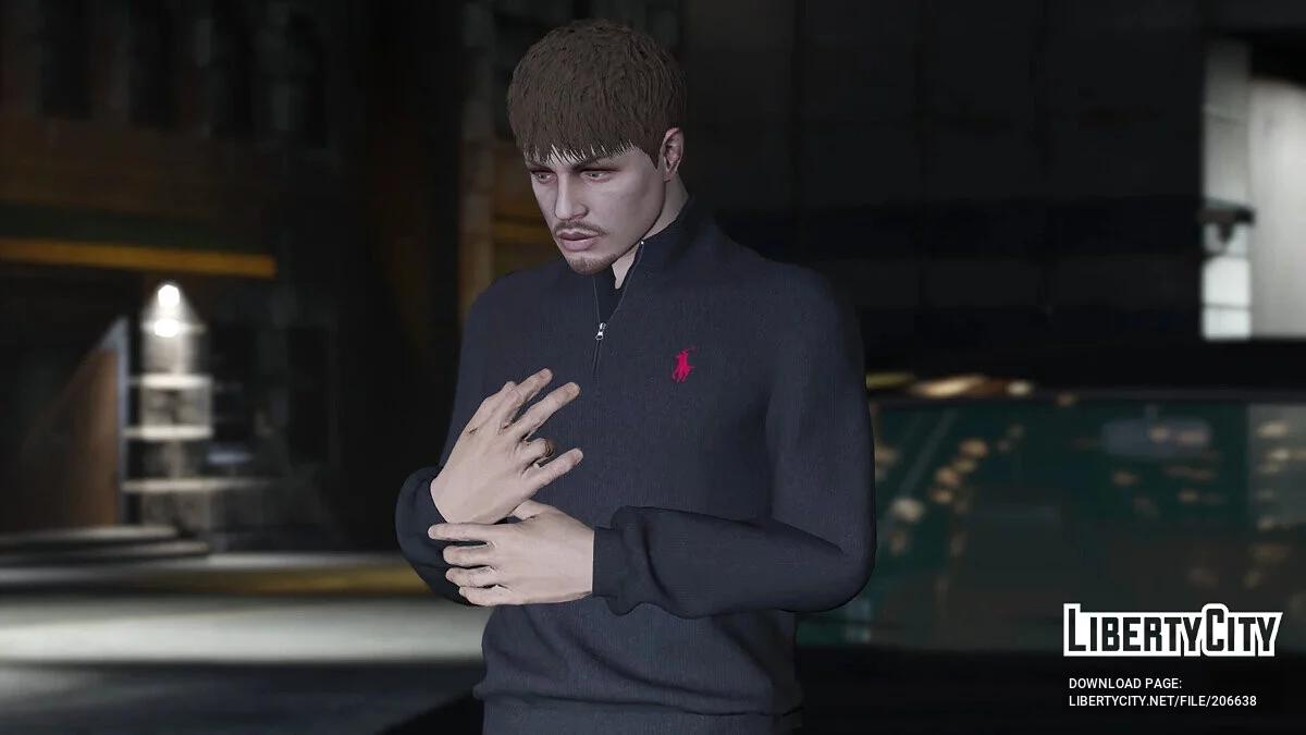 Polo Ralph Lauren Half Zip Knit Jersey/Sweater [MP Male] / GTA 5