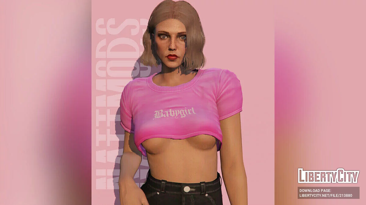 Кроп-топ Babygirl для MP Female / GTA 5