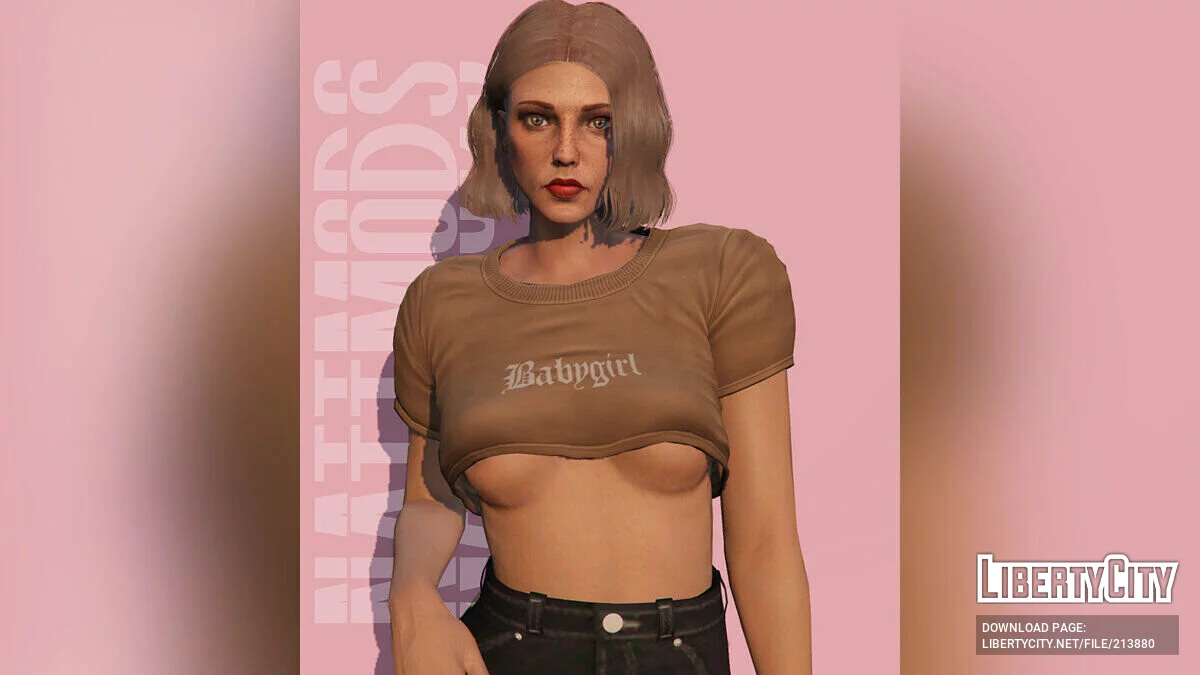 Кроп-топ Babygirl для MP Female / GTA 5