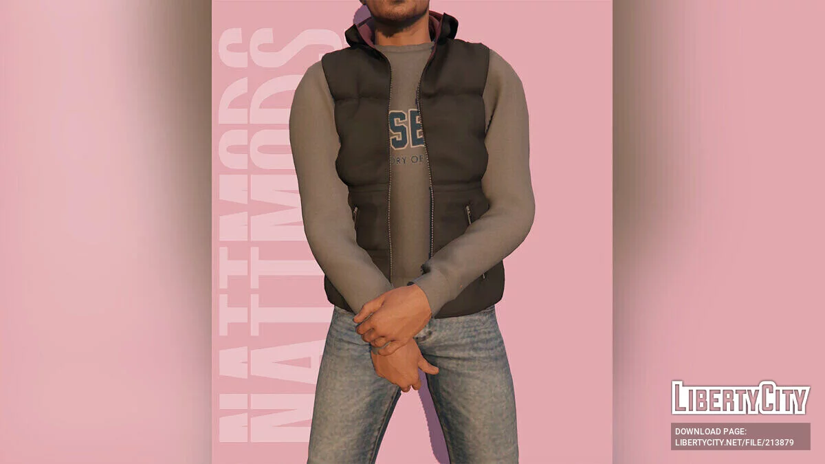 Пуховый жилет с капюшоном для MP Male / GTA 5