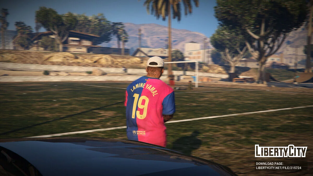 Футболка ФК Барселона для Франклина / GTA 5