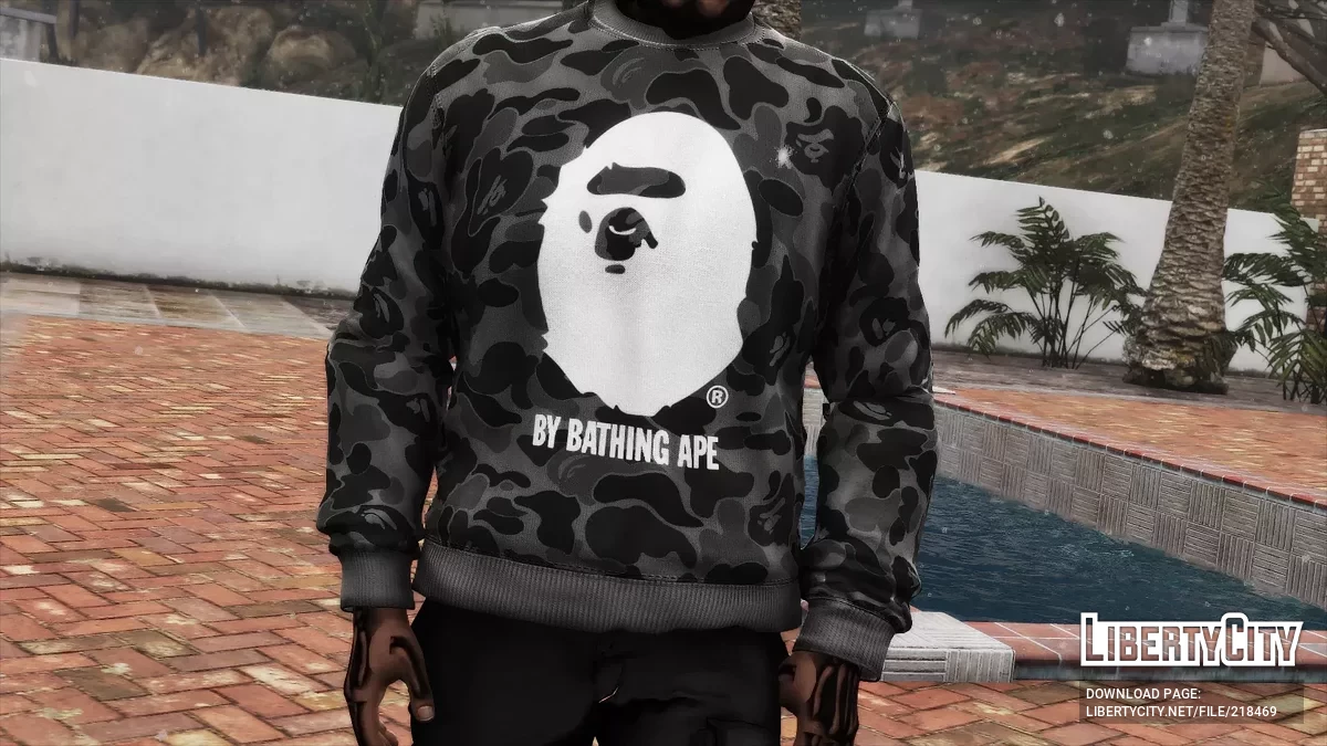 Пак свитшотов BAPE для Франклина и MP Male / GTA 5