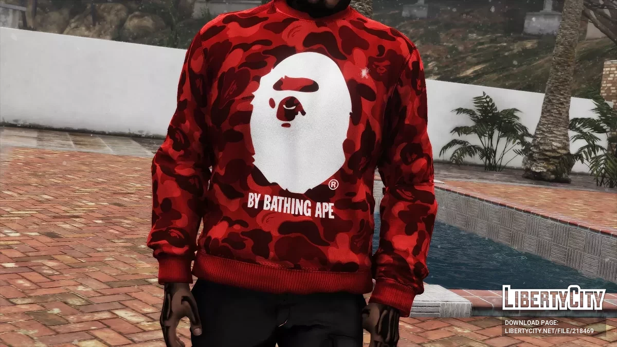 Пак свитшотов BAPE для Франклина и MP Male / GTA 5