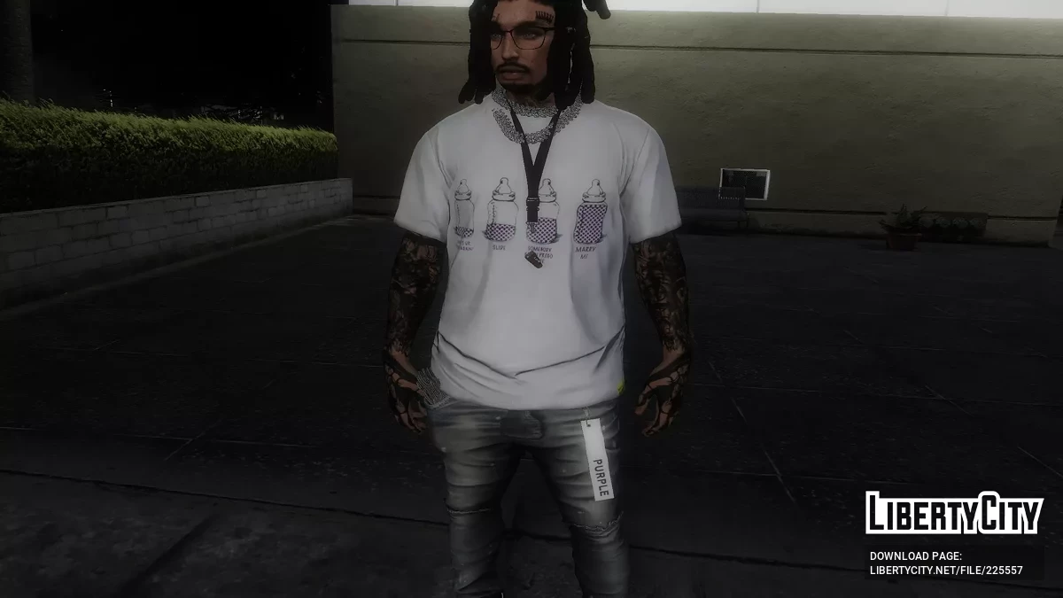 ALOCS Футболки для Франклина и мультиплеерного персонажа / GTA 5
