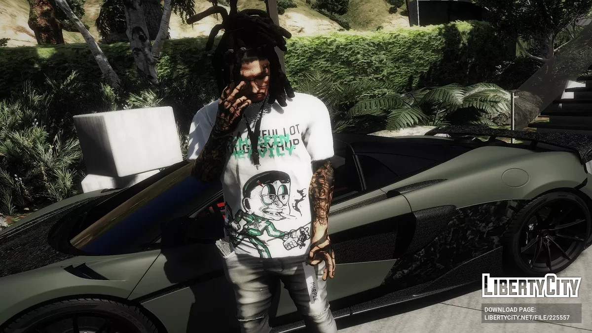ALOCS Футболки для Франклина и мультиплеерного персонажа / GTA 5