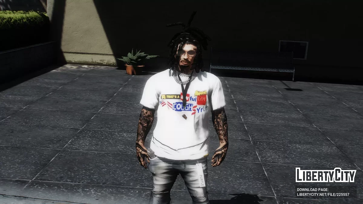 ALOCS Футболки для Франклина и мультиплеерного персонажа / GTA 5