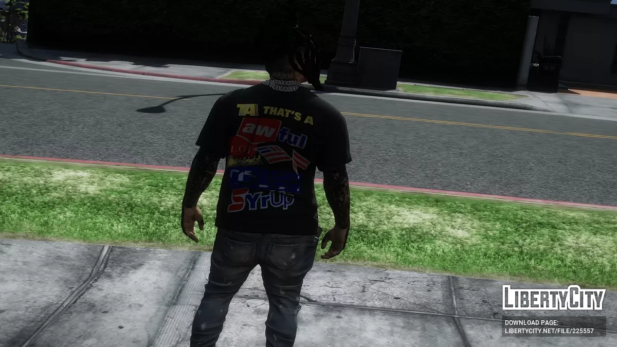 ALOCS Футболки для Франклина и мультиплеерного персонажа / GTA 5
