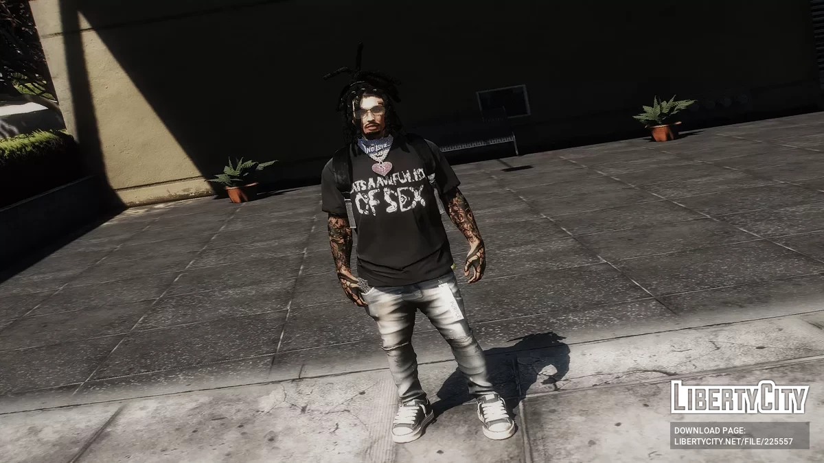 ALOCS Футболки для Франклина и мультиплеерного персонажа / GTA 5