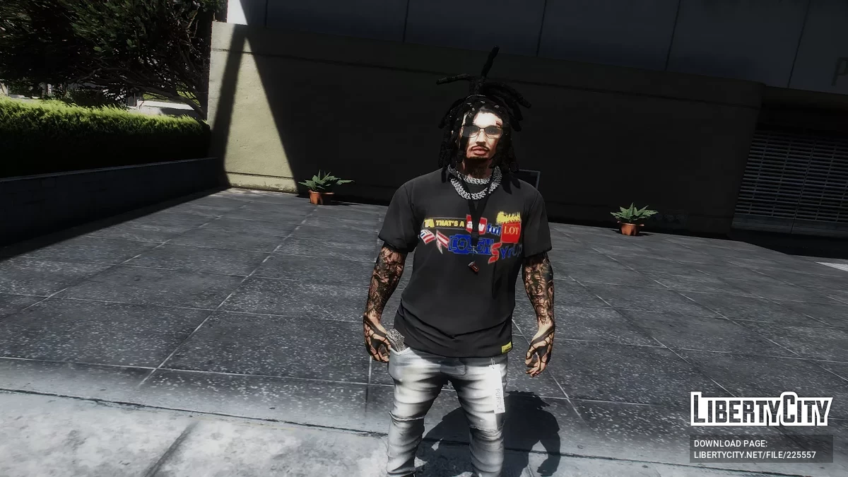 ALOCS Футболки для Франклина и мультиплеерного персонажа / GTA 5