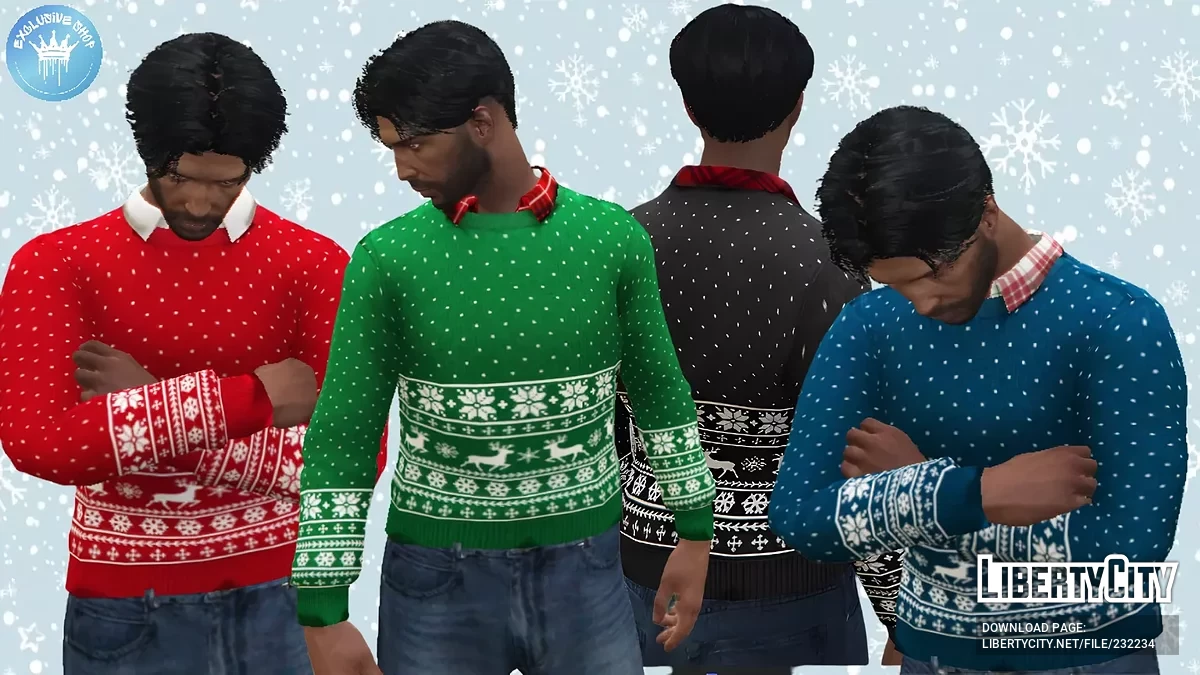 Новогодний свитер (для мужского и женского персонажа) / GTA 5