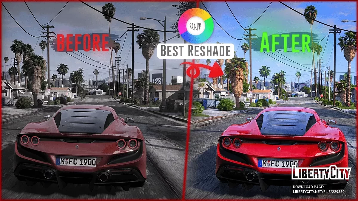 Reshade preset для NVE - UniT Vibrant Preset v1.0 / GTA 5