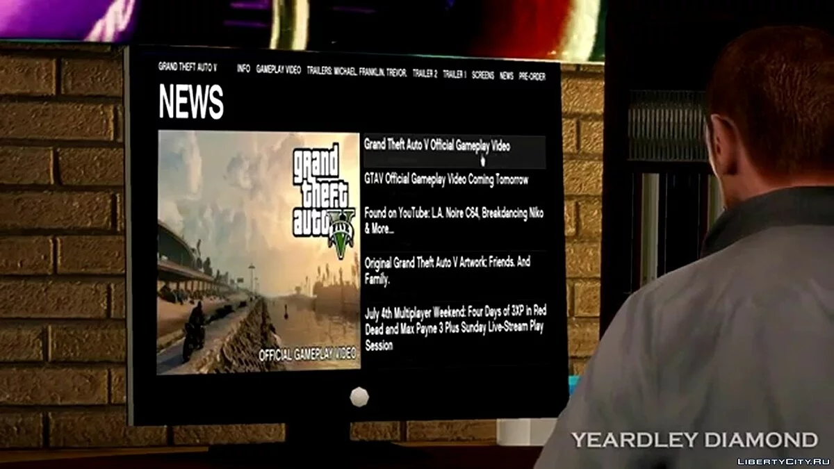 Реакция Нико на геймплейный трейлер GTA V / GTA 5