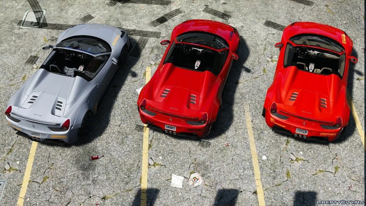 Liberty Walk Ferrari 458 Spider [Add-On | Tuning | Livery] 1.0 / GTA 5