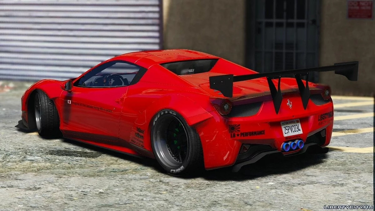 Liberty Walk Ferrari 458 Spider [Add-On | Tuning | Livery] 1.0 / GTA 5
